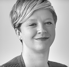 black and white image of Mélinda Bastien (ASA) serves as a Durability Specialist, Normandin Beaudry